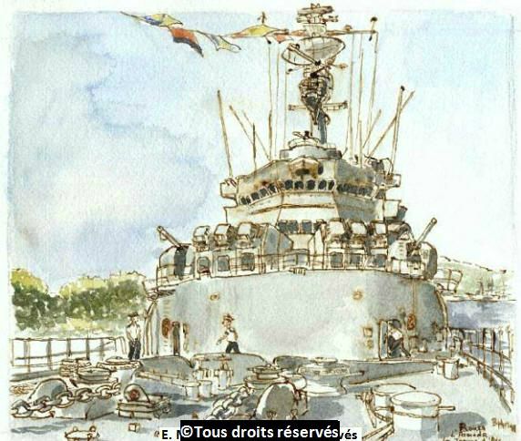 Armada de Rouen 1999. Une autorisation spéciale pour passer une heure sur le Pont de la Jeanne d'Arc, amarrée à Rouen pour l'Armada du Siècle. Juillet 1999.