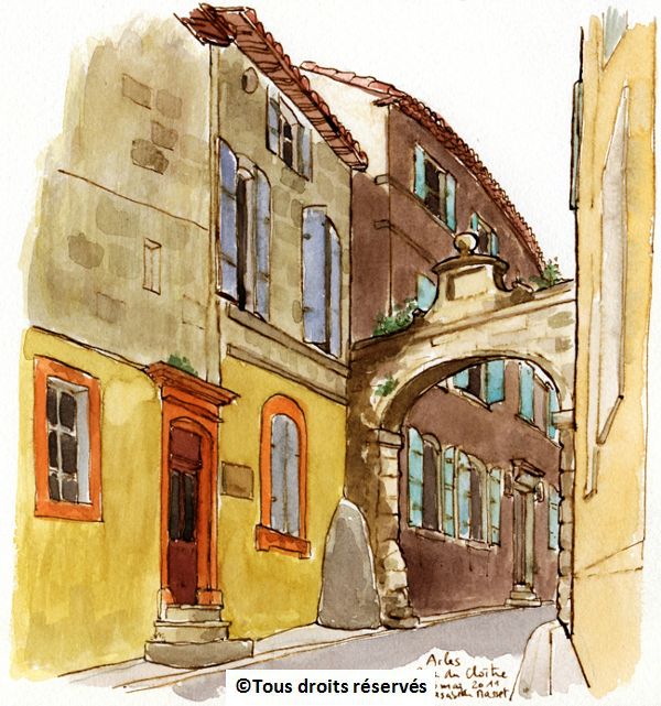 Arles, rue du Cloître, pas loin du théâtre antique. Mai 2011.