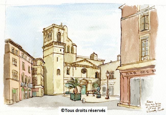 Nîmes. Toute petite cathédrale;;.Mai 2011.