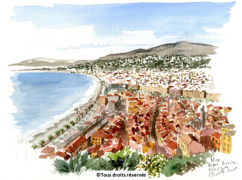 Nice, la ville vue du châteauDécembre 2014 - Mai 2015.