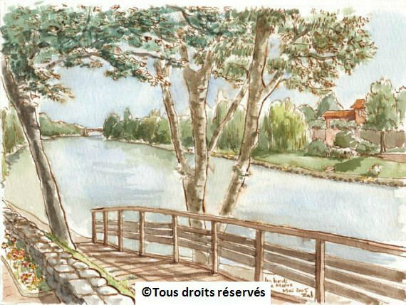 Les bords de Marne, près de Joinville le Pont. A 10 km de Paris, si si. Mai 2005. Collection privée.