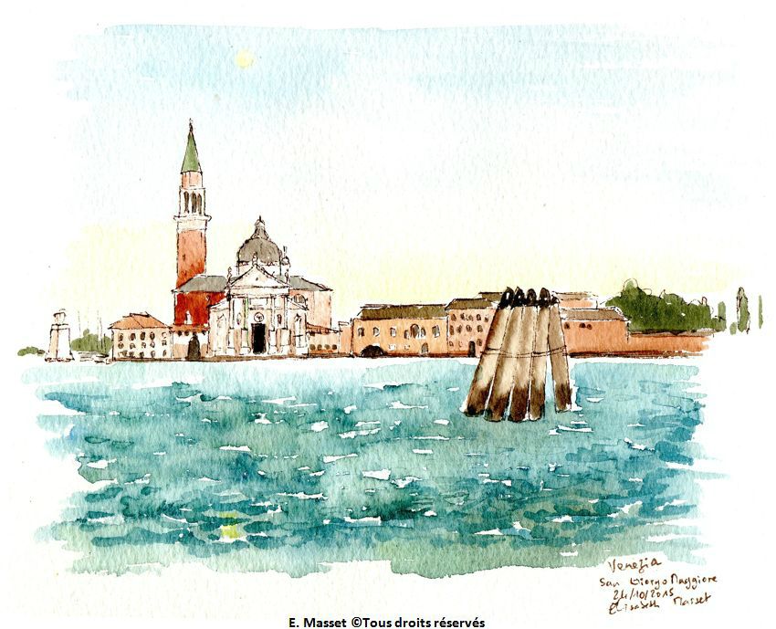 Italie, VeniseFin de journée sur San Giorgio. Octobre 2015